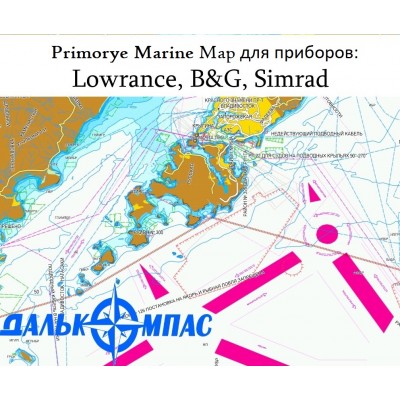 Карта залива Петра Великого для картплоттеров Lowrance, B&G, Simrad.